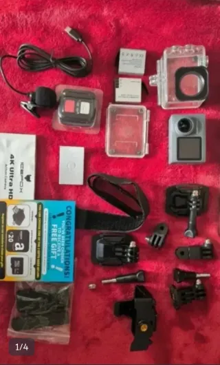 Cámara video foto deportiva 4K ICEFOX moto coche