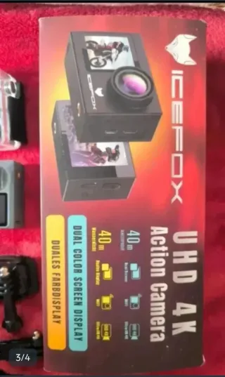 Cámara video foto deportiva 4K ICEFOX moto coche