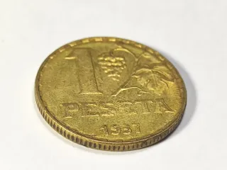 Moneda 1 Peseta 1937 , II REPÚBLICA ESPAÑOLA
