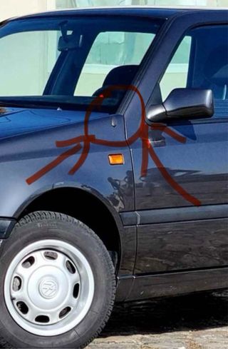 VW Golf 3/Vento/Borracha-Guarda Lamas/Antena