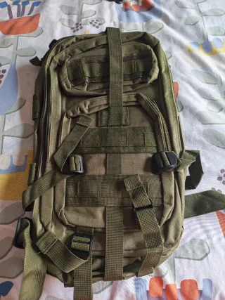 Mochila militar verde