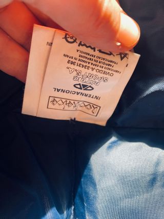 Abrigo Roc Neige azul plumas natural