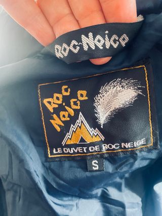 Abrigo Roc Neige azul plumas natural