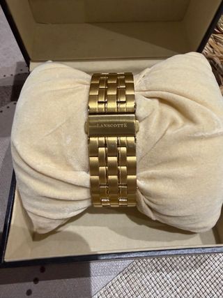 Reloj Lanscotte Dorado y Azul Cronógrafo