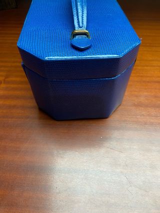 Porta-joias Sir Rounds Azul e Bege