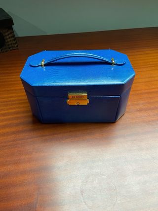 Porta-joias Sir Rounds Azul e Bege