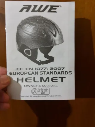 Casco AWE carbon look + occhiali