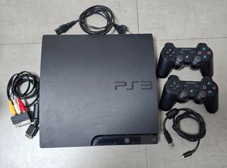 PS3 Slim 298GB + 2 Mandos