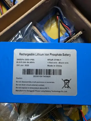 Pack 30 baterías LFP 24.6V - ¡Oportunidad!