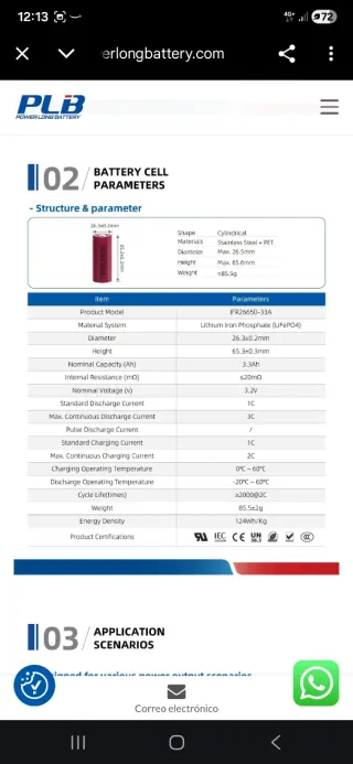 Pack 30 baterías LFP 24.6V - ¡Oportunidad!