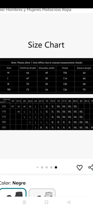 Traje de moto completo