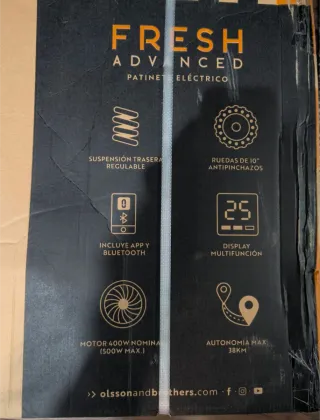 Patinete eléctrico Olsson Fresh Advance a estrenar