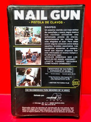 PISTOLA DE CLAVOS - THE NAIL GUN MASSACRE VHS