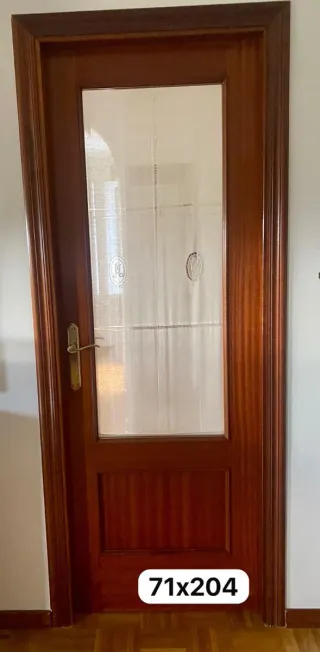 7 puertas madera con forros y jambas