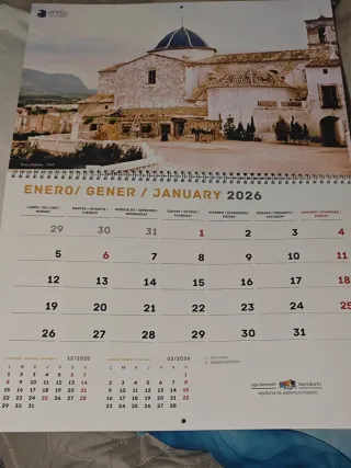 Calendario Benidorm 2026 Oficial – Años 50 Vintage
