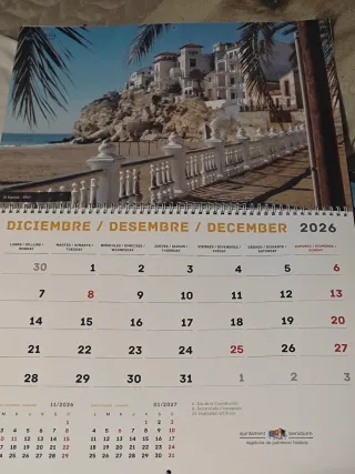 Calendario Benidorm 2026 Oficial – Años 50 Vintage