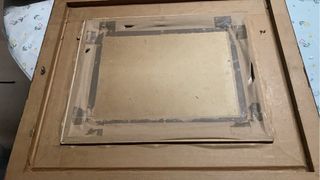 Cuadro antiguo con marco dorado