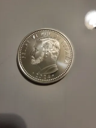 Moneda de 40 euros de plata.