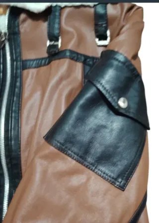 Biker chico tipo bomber