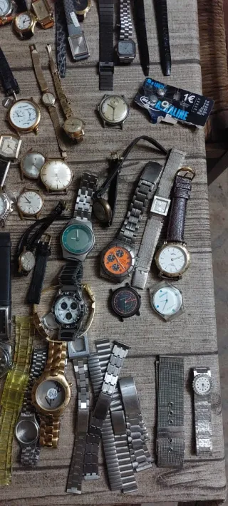 Gran lote de relojes nuevos y para reparar