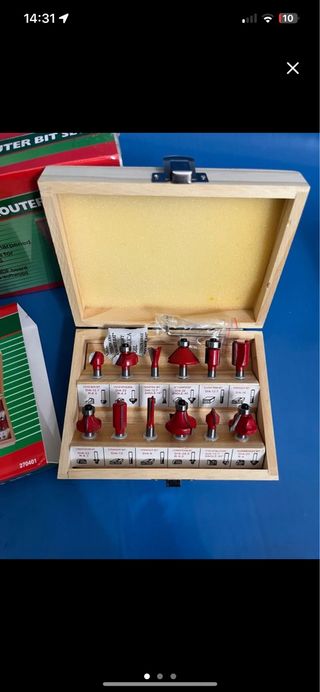 set 12 punte fresatrice legno