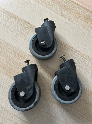 Ruedas giratorias grandes