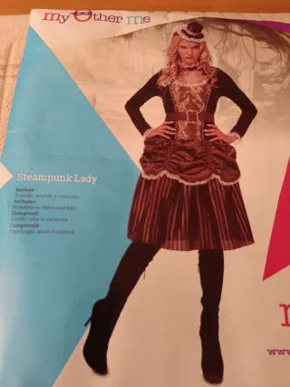 Disfraz de mujer steampunk lady - gotica