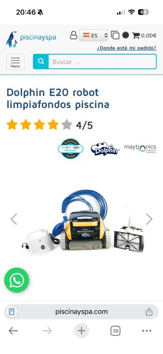 Robot limpiafondos piscina