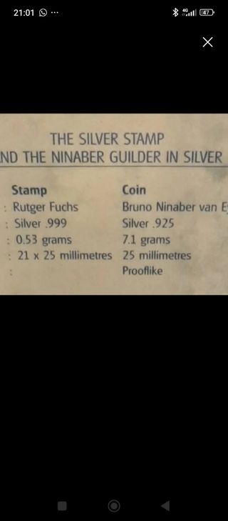 Estuche Monedas y Sello Plata Rutger Fuchs