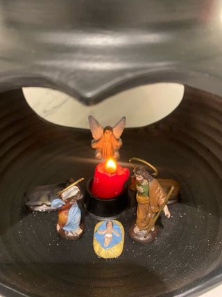 Nacimiento belén en farol tinaja vasija