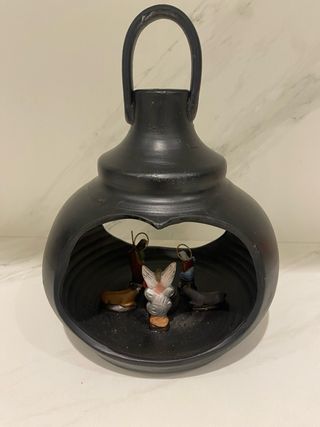 Nacimiento belén en farol tinaja vasija