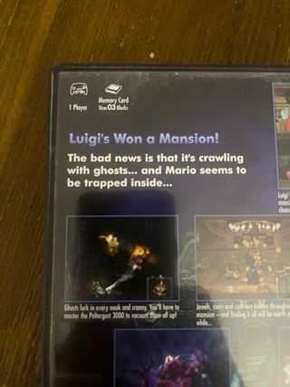 Luigi’s mansion game cube