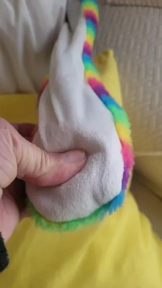 Berretto divertente multicolore con orecchie gonfiabili, 4-7 anni