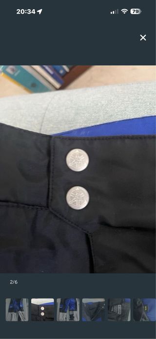 Pantalon enduro yamaha racing azul/ negro