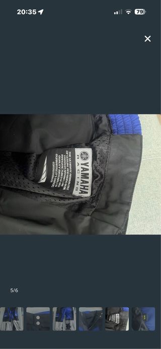 Pantalon enduro yamaha racing azul/ negro