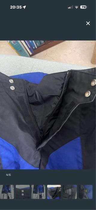 Pantalon enduro yamaha racing azul/ negro