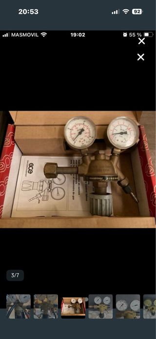 2 Manometros para Argon y otros gases