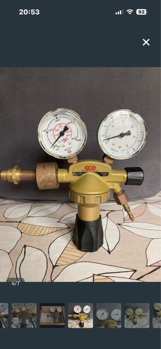 2 Manometros para Argon y otros gases