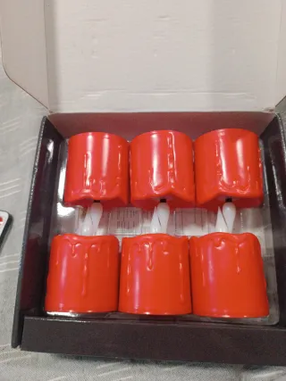 Juego de velas recargable