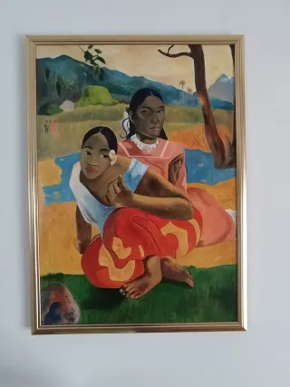 Quadro dipinto a mano Gauguin Tahiti