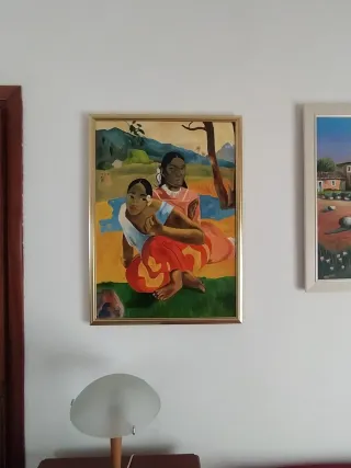 Quadro dipinto a mano Gauguin Tahiti