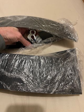 Dos lámparas apliques negros metal mate