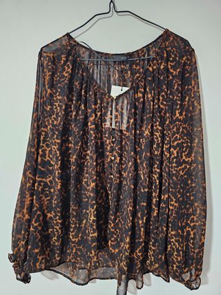 Blusa leopardo Zara T. M
