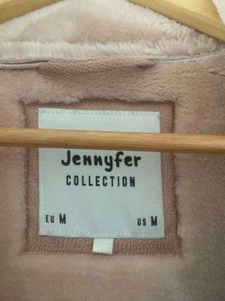 Abrigo rosa con pelo