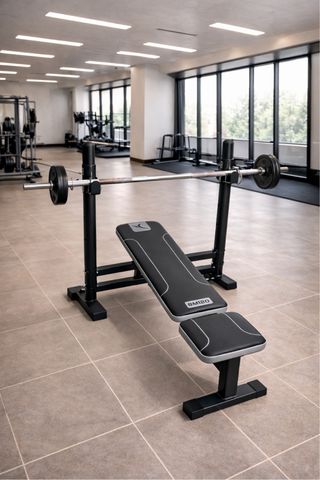 Press Banca BM120 + 50KG en discos y barra.