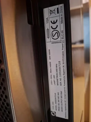 Forn microones AEG MSB2547D en muy buen estado