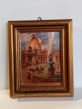 Piccolo quadretto con immagine di Roma