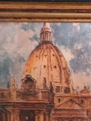 Piccolo quadretto con immagine di Roma