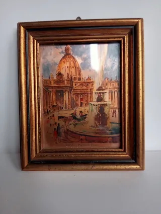 Piccolo quadretto con immagine di Roma