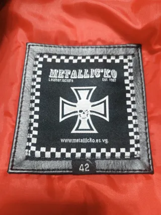 Chaqueta biker mujer 100% piel, Metallic’ko T-42